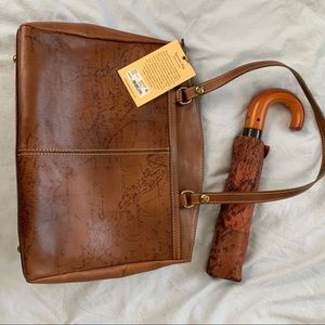 Patricia Nash tote + umbrella